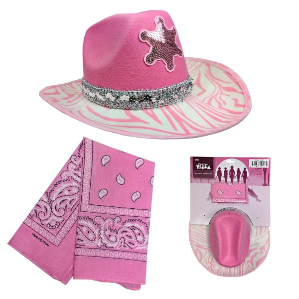 3 Pack Pink Cowgirl Set