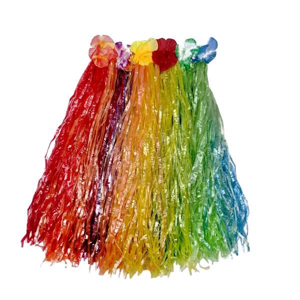 Rainbow Hula Skirt - 60cm