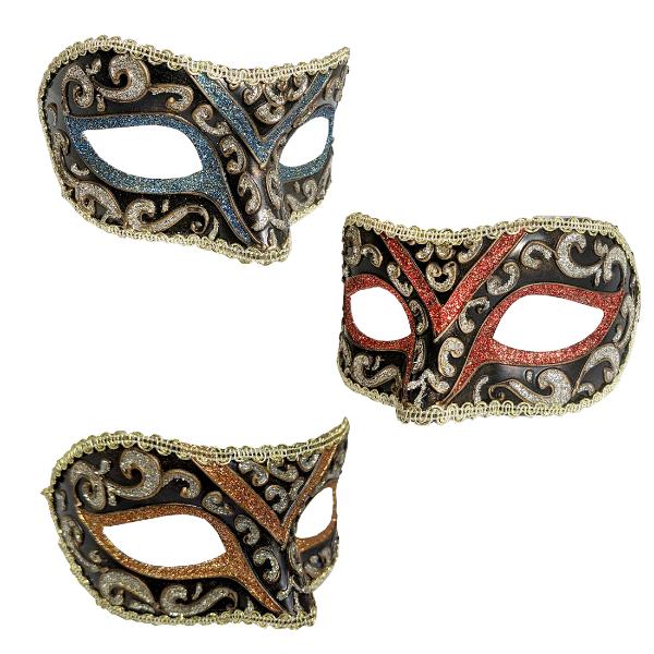Assorted Colourful Glitter Mask In PBH