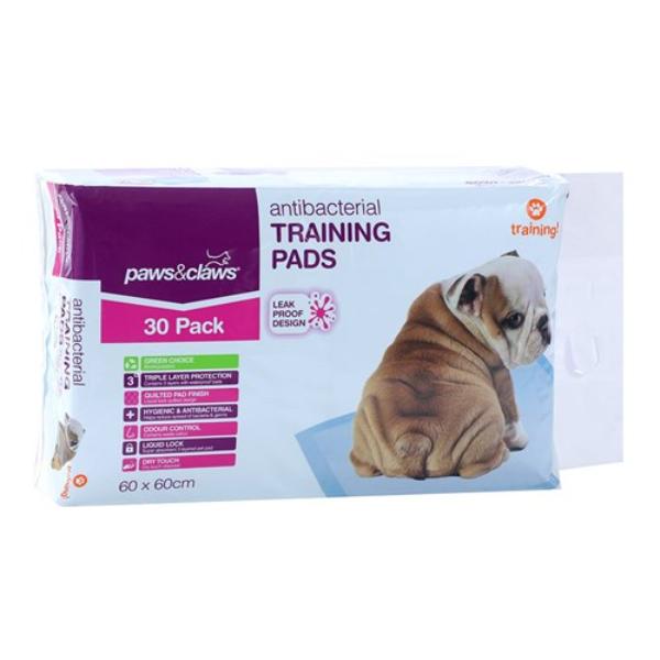 30 Pack Antibacterial Training Pads - 60cm x 60cm