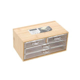 Load image into Gallery viewer, Boxsweden Bano Accessories 4 Drawer Bamboo Organiser - 24cm x 11cm
