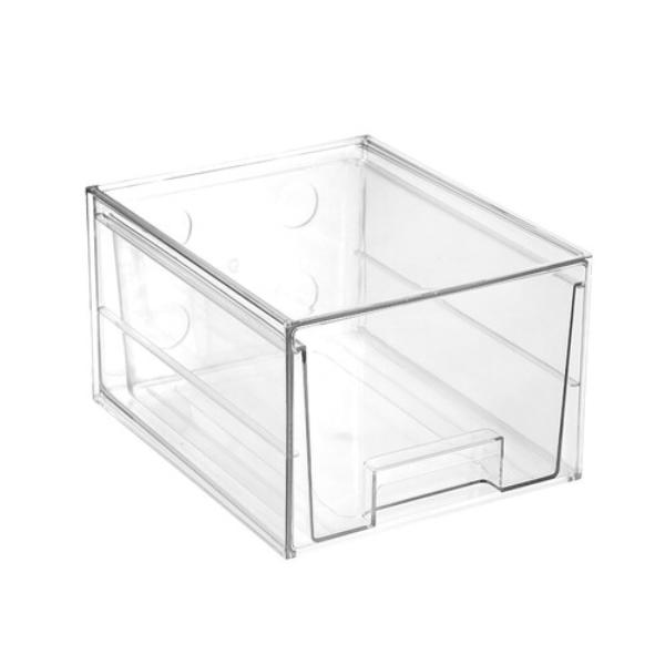 Boxsweden Crystal Clear Stackable Deep Drawer - 27cm x 16cm