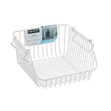 Load image into Gallery viewer, White Toska Wire Stacking Basket - 29.5cm x 29cm x 14.5cm
