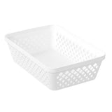 Load image into Gallery viewer, Boxsweden White Rectangle Organiser Basket Tray - 23.5cm x 16cm
