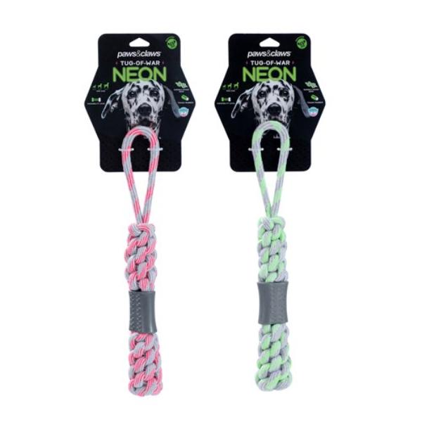 Neon Tug Of War Tugger Toy - 39cm x 5cm x 1cm