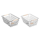 Load image into Gallery viewer, Toska Wire Beech Handle Basket - 30cm x 22cm x 13.5cm
