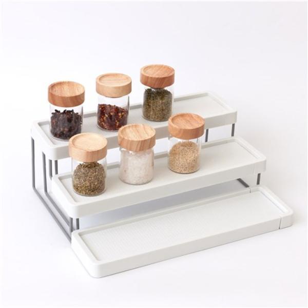 Brite 3 Tier Extendable Spice Rack - 53cm x 24cm x 10.5cm