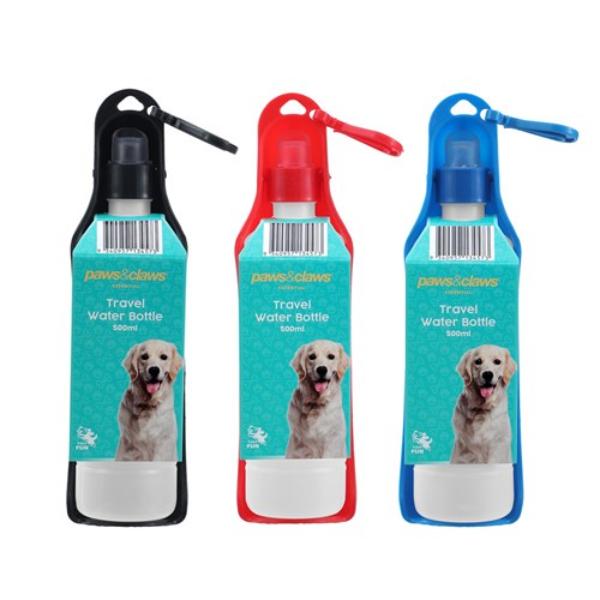 Assorted Pet Travel Water Bottle - 500ml