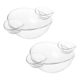 Load image into Gallery viewer, 3 Pack Lemon &amp; Lime Crystal Chip Dip Serving Bowls
