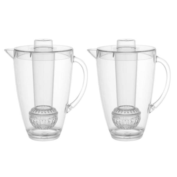 2 In 1 Lemon & Lime Crystal Chilled Pitcher - 2.8L