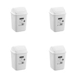 Load image into Gallery viewer, Boxsweden White Swing Top Bin 5L Trash Container - 28cm
