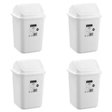 Load image into Gallery viewer, Boxsweden White Swing Top Bin 12L Trash Container - 38cm
