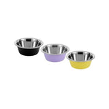 Load image into Gallery viewer, Stainless Steel Anti Skid 750ml Pet Bowl - 16.3cm x 16.3cm x 5.5cm
