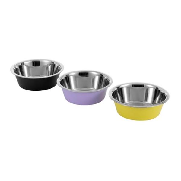 Stainless Steel Anti Skid 1500ml Pet Bowl - 20.6cm x 20.6cm x 6.6cm