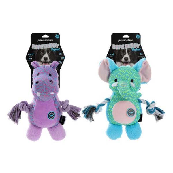 Rope Buddy Fly Knit Animals Pet Toy - 24cm x 16cm x 7cm