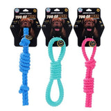 Load image into Gallery viewer, Tug Of War Rubber Rope Dog Toy
