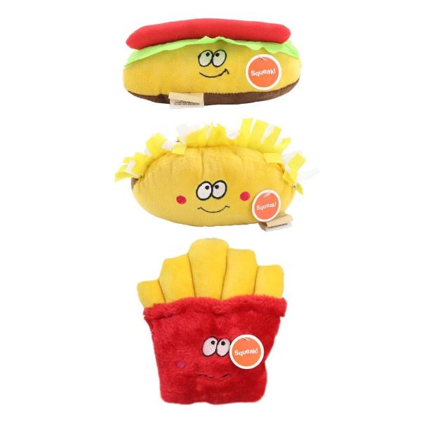 Assorted Fast Food Plush Pet Toy