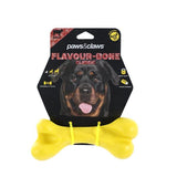 Load image into Gallery viewer, Paws &amp; Claws Yellow Classic Beef Flavour Rubber Bone Toy - 18cm x 7cm
