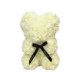 Load image into Gallery viewer, Cream Rose Bear With Gift Box - 25cm
