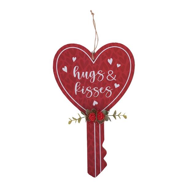 Valentine Key Mdf Sign - 20cm x 34cm x 0.5cm