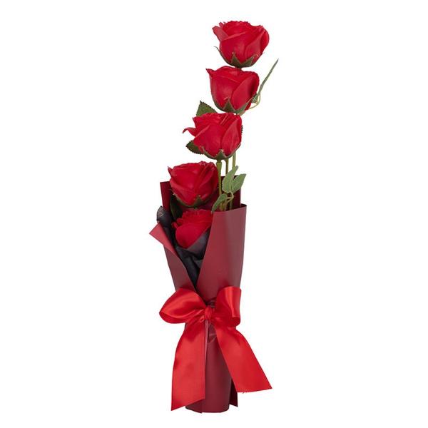 Valentines Red Roses In Black Box - 9cm x 50cm x 8.9cm