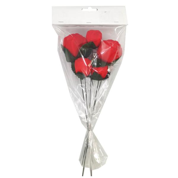 5 Pack Valentines Rose Picks