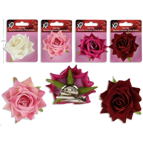 Rose Brooch Rose Hair Clip - 5.7cm