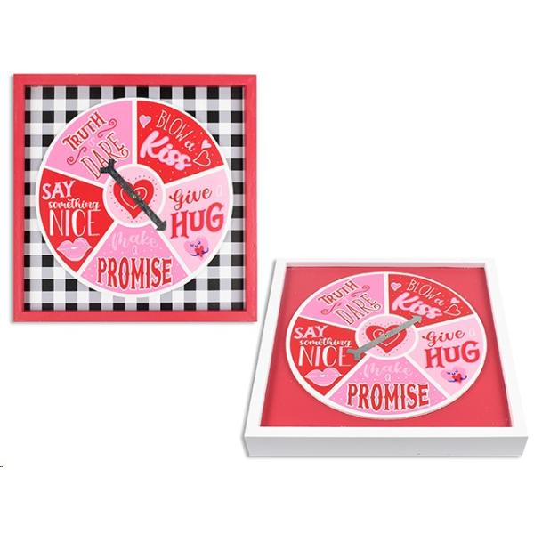 Valentine Mdf Spinning Wheel Game Board - 2cm