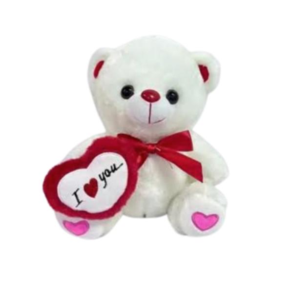 Plush I Love You Teddy Bear - 40cm