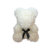 Load image into Gallery viewer, White Silicon Rose Bear - 35cm
