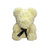 Load image into Gallery viewer, Cream Silicon Rose Bear - 35cm
