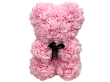 Load image into Gallery viewer, Light Pink Rose Bear With Gift Box - 25cm
