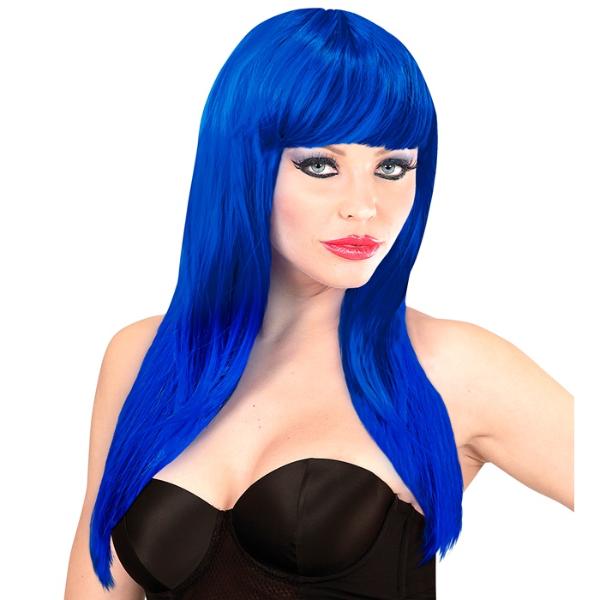 Blue Vogue Wig In Polybag