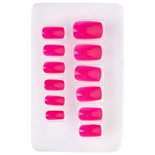 Self Adhesice Neon Pink Airbrush Nails