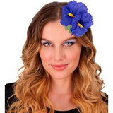 Load image into Gallery viewer, 2 Pack Blue Hibiscus Flowers Hair Clip
