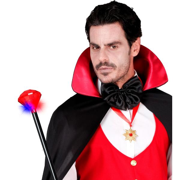 Blinking Light Ruby Cane - 88cm