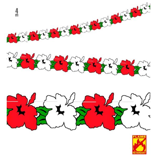 Flame Retardant Orchid Paper Garland - 400cm