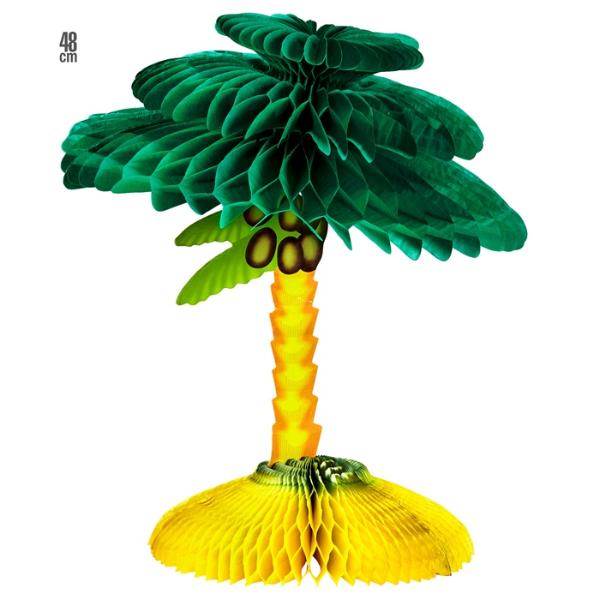 Palm Tree Honeycomb Centrepiece - 48cm