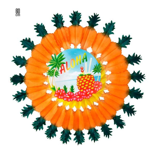 Pineapple Aloha Paper Fan - 60cm