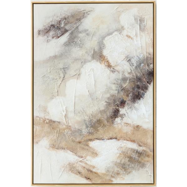 Hand Painted Artwork with Wooden Frame - 60x90cm