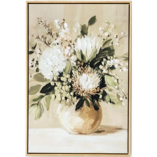 Hand Painted Artwork with Wooden Frame - 40x60cm
