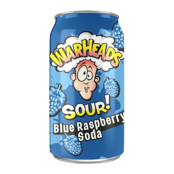 Warheads Sour Blue Raspberry Soda - 355ml