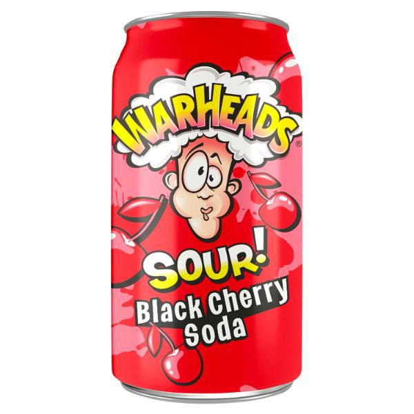 Warheads Sour Black Cherry Soda - 355ml