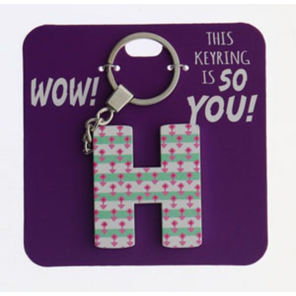 Letter H Keyring