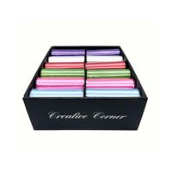 Assorted Satin Curling Ribbon On Spool - 5mm x 70m