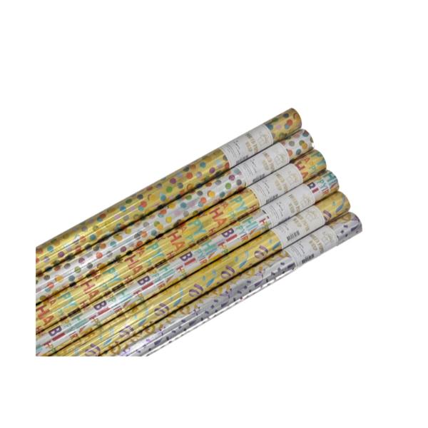 Foiled Celebration Gift Wrap - 70cm x 200cm