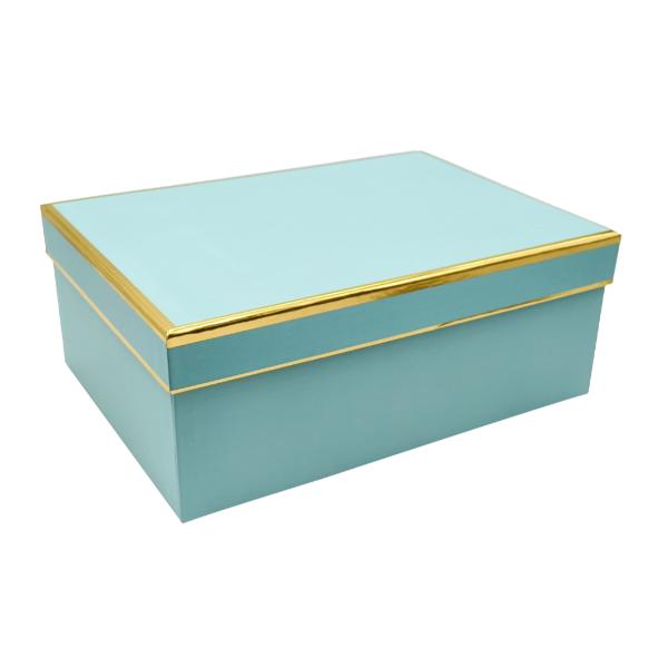 Tiffany Blue Deluxe Foiled Rim Gift Box - 43cm x 34cm x 16cm