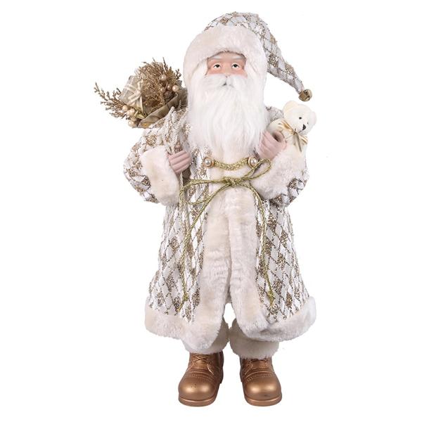 Luxe Gold & White Santa - 61cm