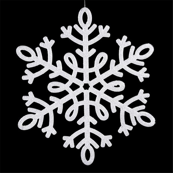 White Glitter Snowflake - 29.5cm