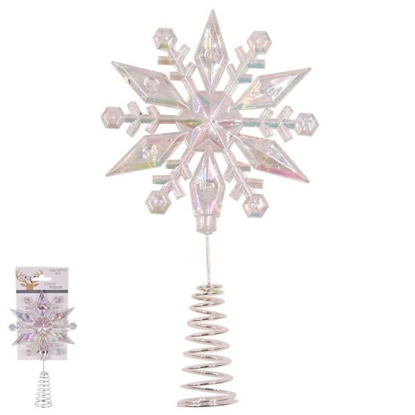 Iridescent Snowflake Tree Topper - 23cm